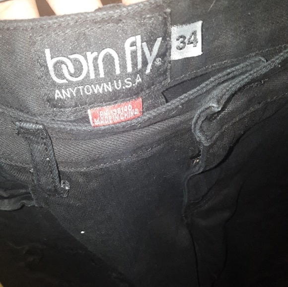 🚫SOLD!!🚫Born fly distress jeans 34w - Picture 5 of 8